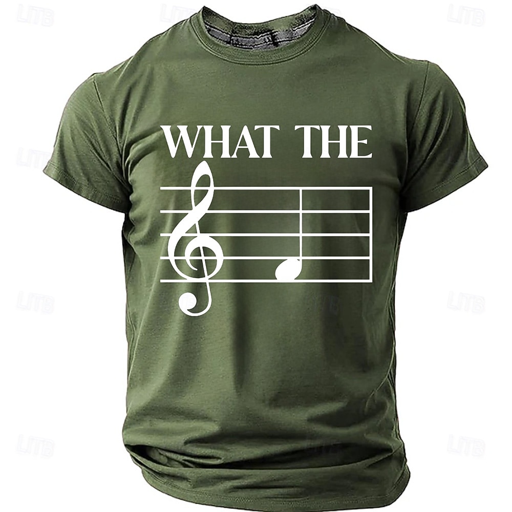 Heren T-shirt met muziekwoordspeling, vioolsleutel, humoristische, sarcastische en originele print, sportief, normale pasvorm, cadeau voor muzikanten, muziekleraar, casual, designer kleding, maten S, 2026 - $22.99 –P2