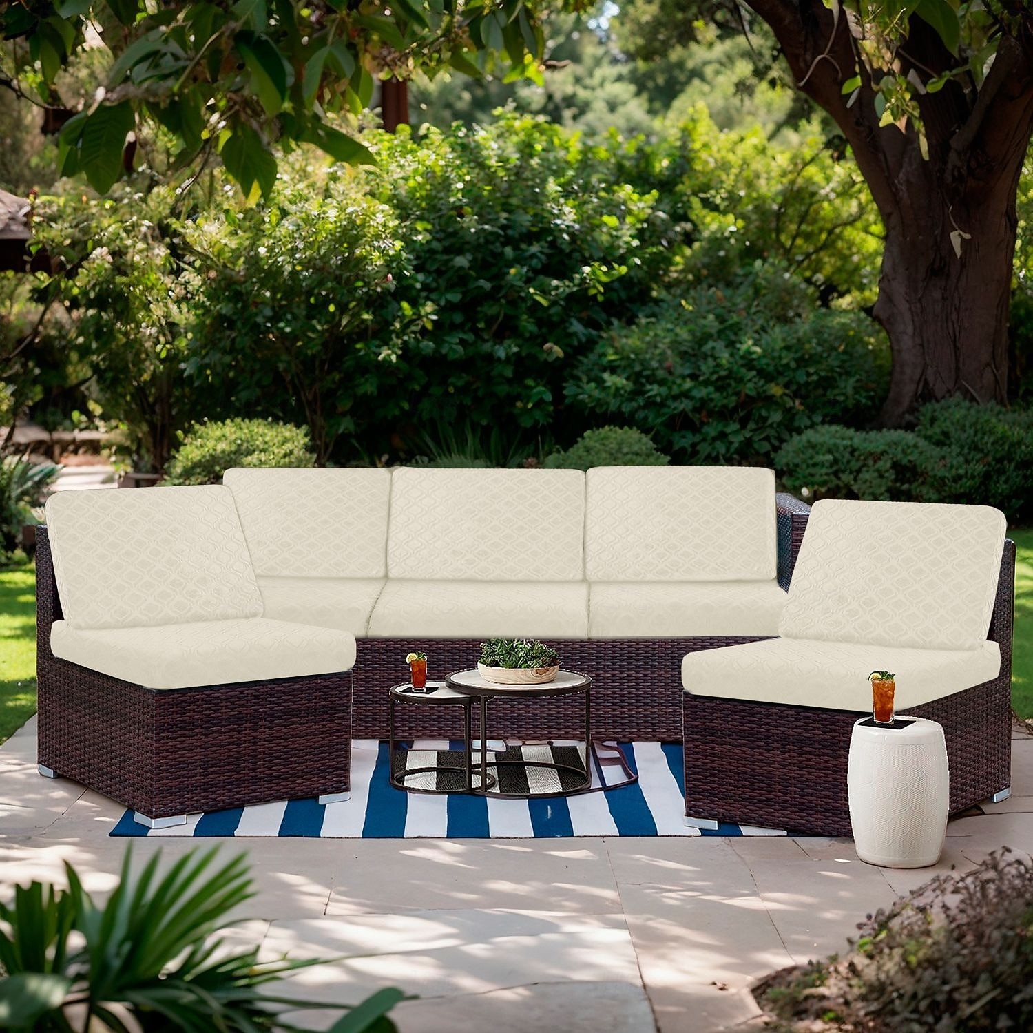 wasserdichte Terrassen-Sofakissenhülle, wetterfester Sofasitzschutz, tier- und kratzfester Möbelbezug 2026 - $23.99 –P5