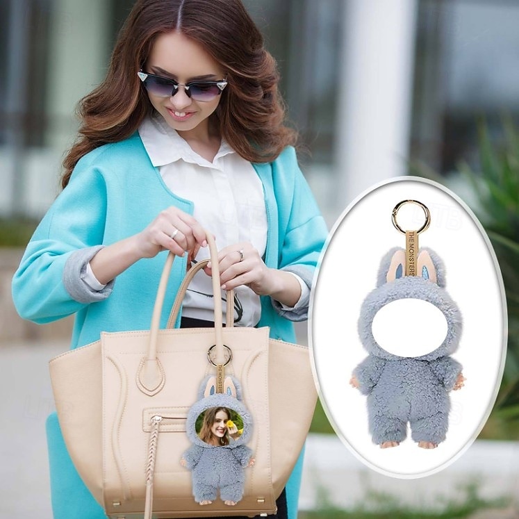 2026年 カスタム面白い顔のぬいぐるみキーホルダー、パーソナライズされた写真イースターバニーキーホルダーギフト写真人形ウサギの耳、ソフトバッグチャーム、バックパックアクセサリー、子供、ガールフレンド、花嫁介添人へのギフト  コレクション – $24.99 –P14