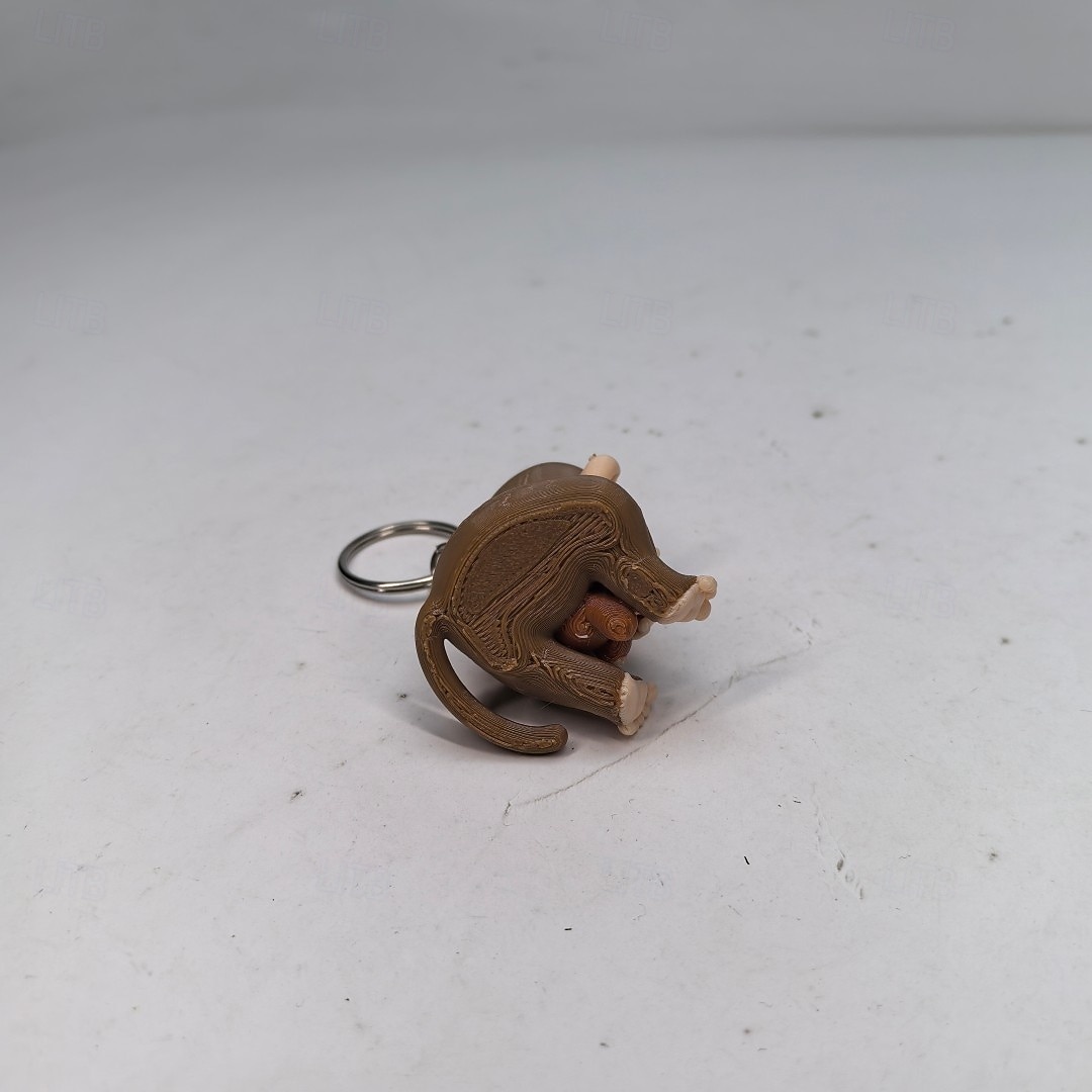 2026年 3Dプリント パンチザモンキー ミーム キーチェーン、面白いオランウータンフィジェットキーチェーン、クリエイティブなノベルティ動物 キーリングペンダント、ストレス解消デスクトイ、友人や子供、大人へのかわいいギフト、バッグバックパックチャーム  コレクション – $16.99 –P12