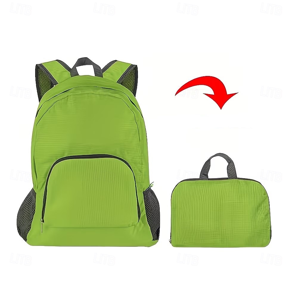 Mochila dobrável de viagem, leve e com grande capacidade, feita de lona, ideal para mulheres. &Homens, ideal para caminhadas, acampamentos e montanhismo. &esportes ao ar livre de 2026 por $12.49 –P8