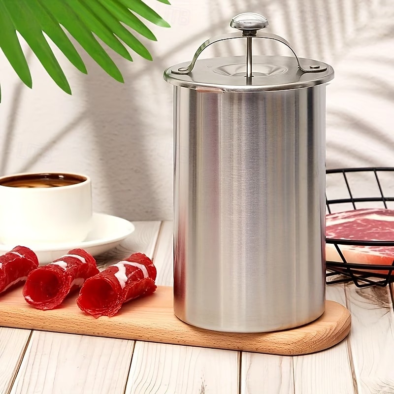 skinkpressform för att göra hemlagad köttpress, köttpresskokare i rostfritt stål, skinkpress med termometer, köttpress för lunch 2026 - $31.99 –P4