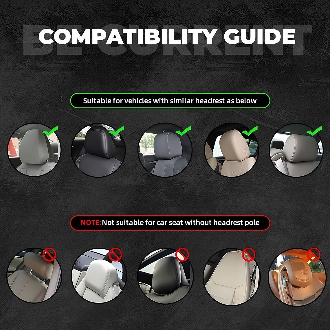 spersonalizowane pokrowce na zagłówki samochodowe, zestaw 2 ochronnych pokrowców przeciwkurzowych, uniwersalny ochraniacz zagłówka fotela samochodowego 2026 - $7.99 –P4