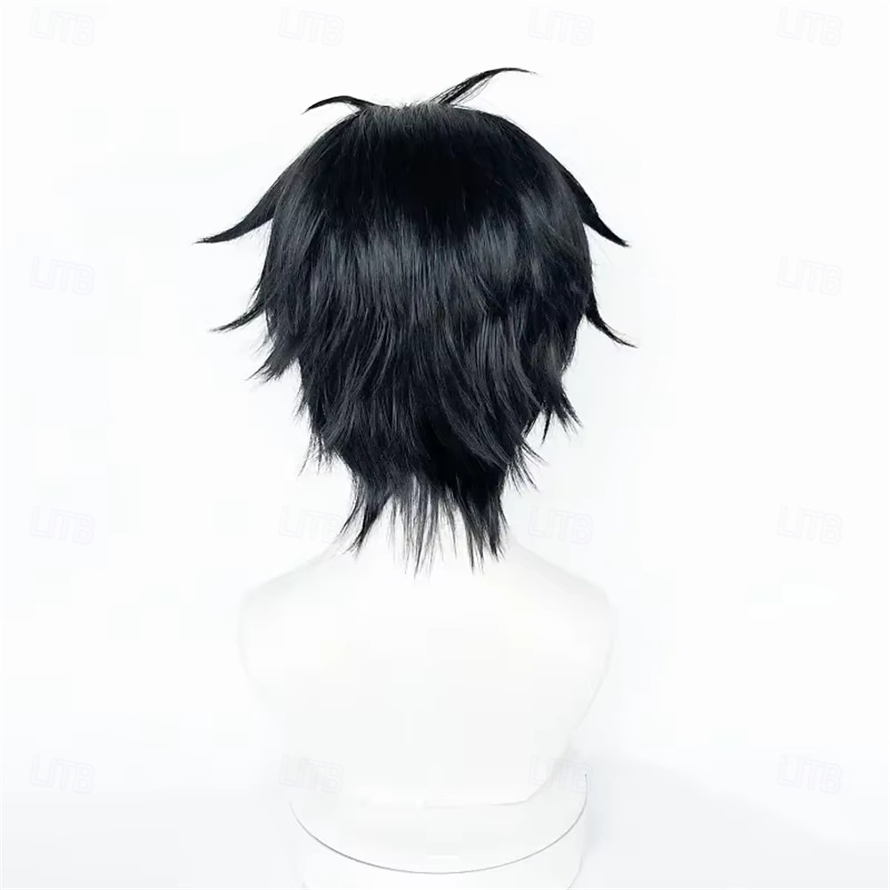 Ocean Adventurer Short Black Spiky Anime Wig For Cosplay Party 2026 - $21.99 –P3