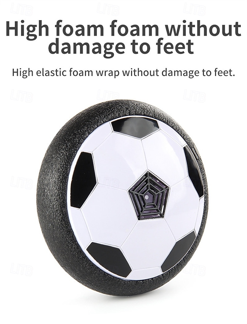 Schwebefußball für Kinder, luftbetriebenes, schwebendes Indoor-Fußballspielzeug mit LED-Beleuchtung, weicher Schaumstoffstoßdämpfer zum Schutz von Möbeln, Sportgeschenk für Jungen, Mädchen und 2026 - $29.99 –P2