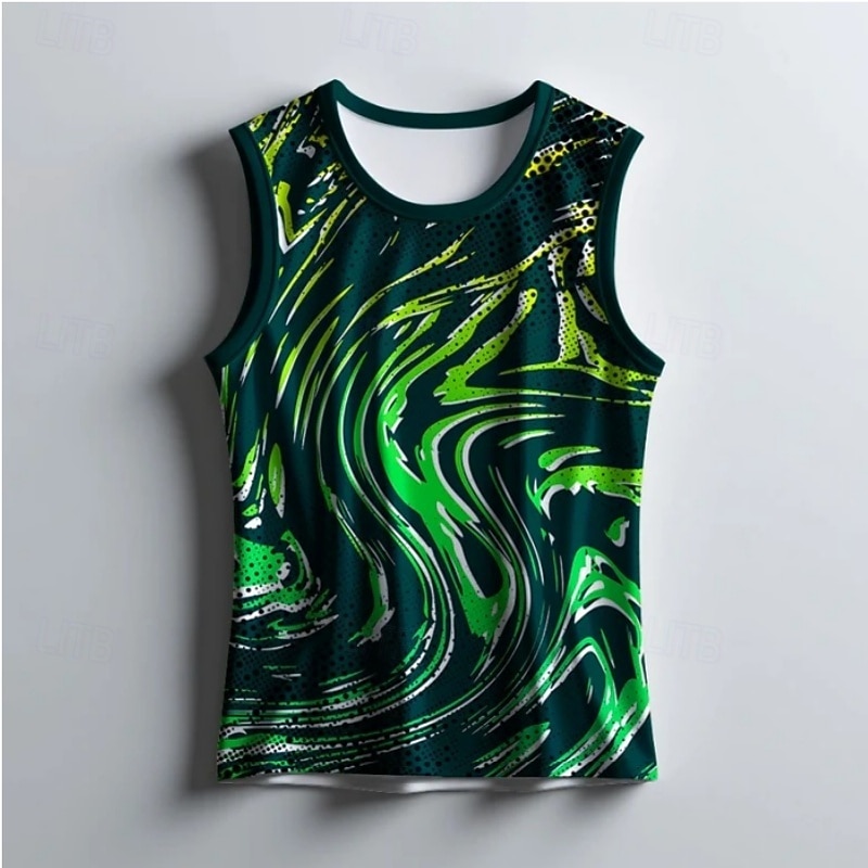 Herre Grafisk Geometrisk Treningstank topp Singlet til jogging Gymtopp Sommer Ermeløs Hurtigtørkende Myk Pustende Treningsøkt Løp Vandring Jogge Gul Rød Blå Sports Sportsklær 2026 - $17.99 –P8