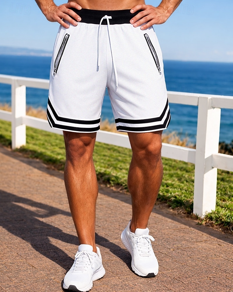 Voor heren Hardloopshorts Atletische shorts Sportbroek Trekkoord Zakken Short / Broekje Casual Dagelijks Buiten Zomer Lichtgewicht Ademend Sportschooltraining Wandelen Joggen Normale pasvorm 2026 - $12.99 –P6