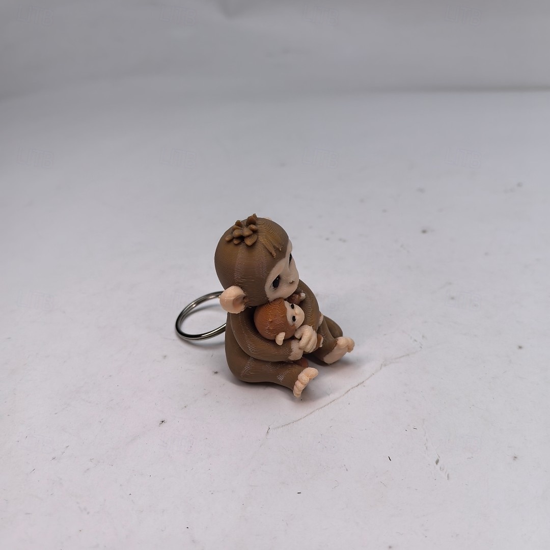 2026年 3Dプリント パンチザモンキー ミーム キーチェーン、面白いオランウータンフィジェットキーチェーン、クリエイティブなノベルティ動物 キーリングペンダント、ストレス解消デスクトイ、友人や子供、大人へのかわいいギフト、バッグバックパックチャーム  コレクション – $16.99 –P11