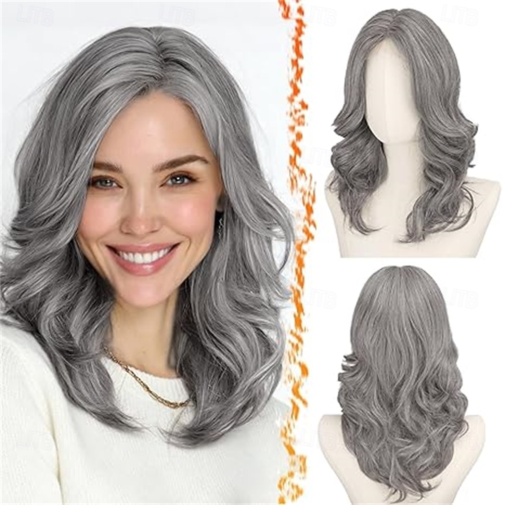 2026年 ショートウェーブブロンドウィッグ - 肩までの長さのウェーブブロンドウィッグ（女性用） - 顔周りを縁取るカーテンバング付きの、柔らかく自然な見た目の合成繊維を使用した、ゆるやかなウェーブのレイヤードショートウィッグ（デイリーパーティー用）  コレクション – $30.99 –P10