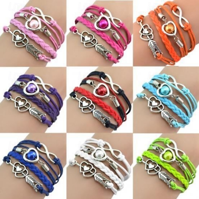 Dikke ketting Liefde Modieus Gepersonaliseerde Legering Armband sieraden blauw / Wit / Blozend Roze Voor Dagelijks Lahja Feestdagen 2026 - $1.49 –P1