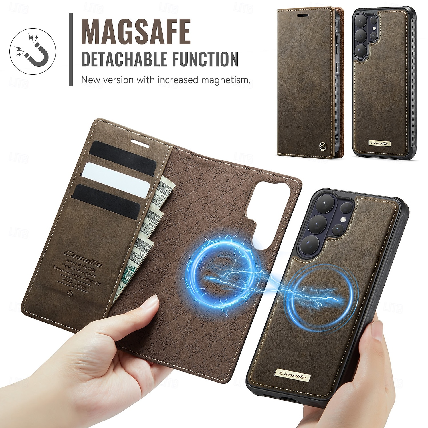 Phone Case For Samsung Galaxy S26 S26 Ultra Plus Wallet Case with Stand Holder Support Wireless Charging Kickstand Retro TPU PU Leather 2026 - $25.99 –P3
