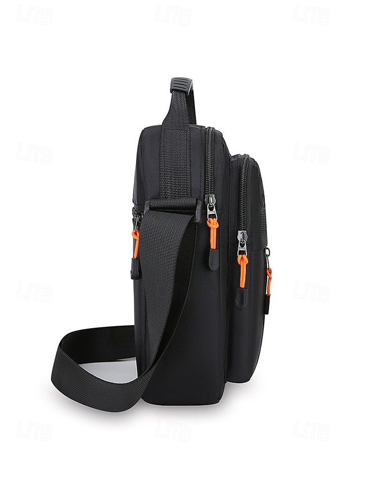 2026年 メンズオックスフォードクロスボディバッグ、マルチカラー、複数のコンパートメントを備えた大容量、調節可能なショルダーストラップ、カジュアルやアウトドア旅行の日常使いに最適  コレクション – $11.99 –P6