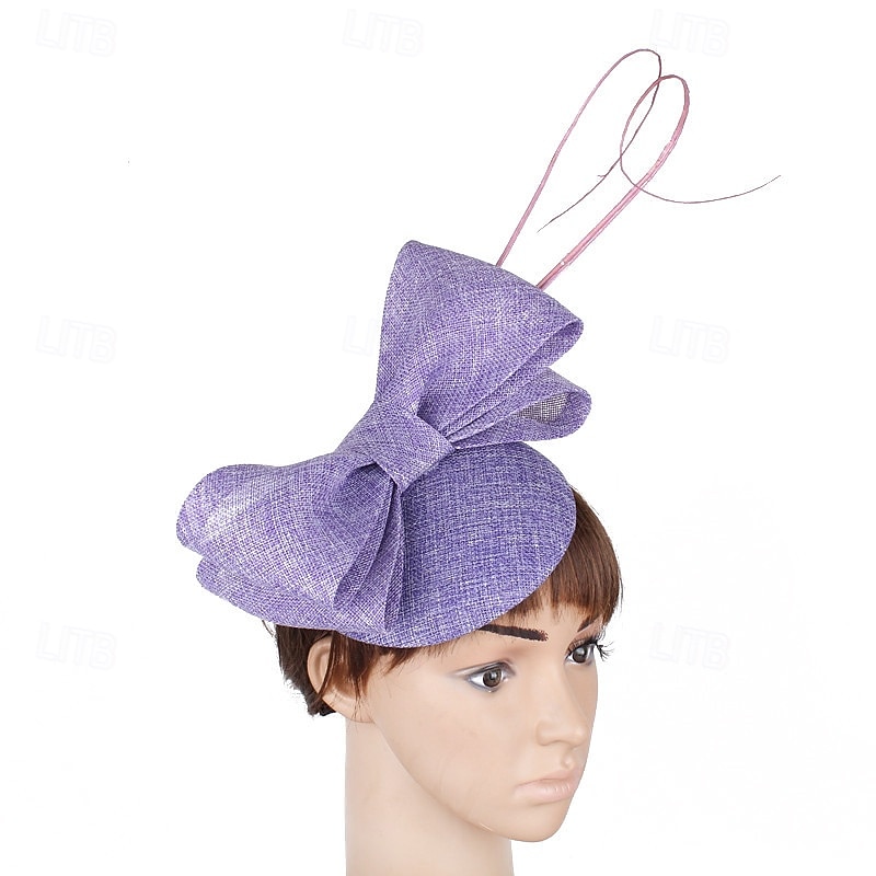 Fascinator Lino Matrimonio Elegante Vintage Carino Con Fiocco Copricapo Copricapo del 2026 a $34.99 –P6