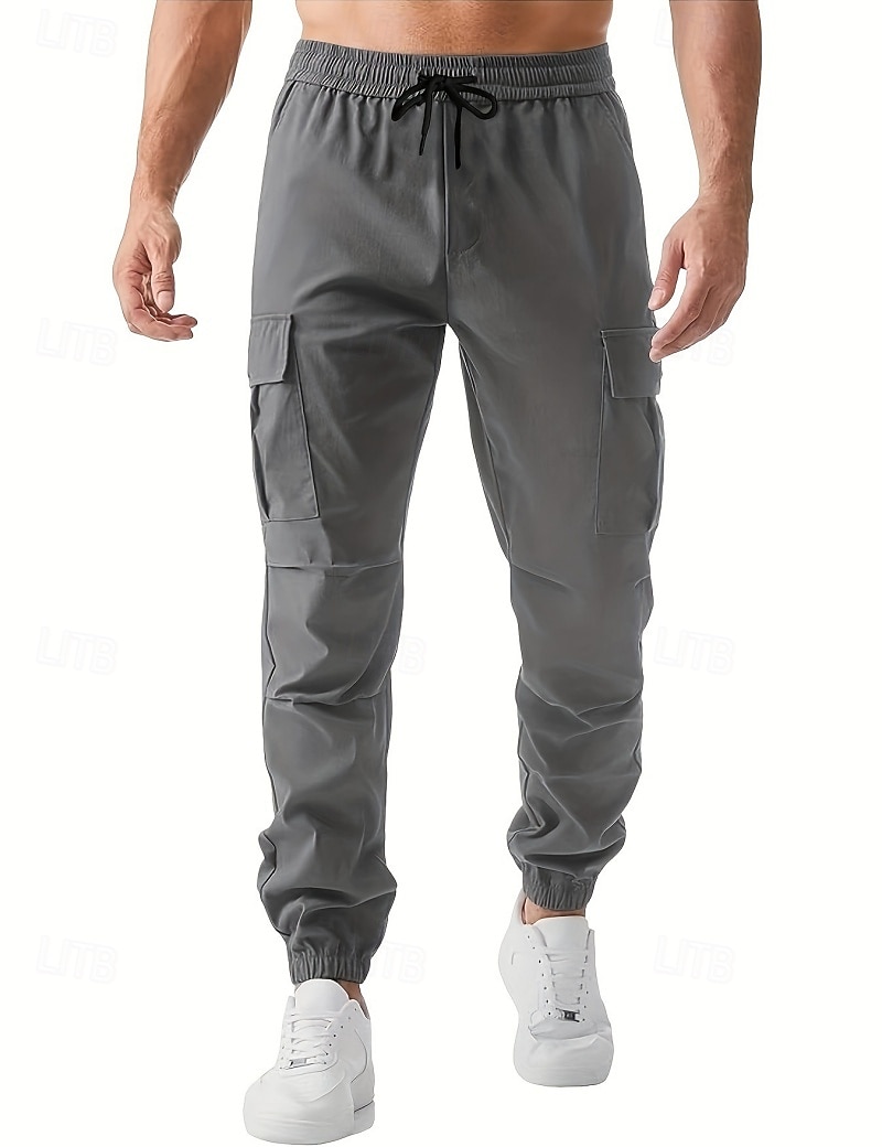 Homens Calças Cargo Corredores Calças Calças Táticas Calças de trabalho Com Cordão Bolso multi Bolso com aba Tecido A Prova de Vento Conforto Mimolet Diário Ao ar livre Feriado Roupa de rua à moda de 2026 por $22.99 –P8