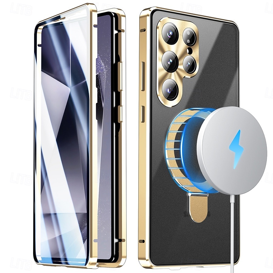 teléfono Funda Para Samsung galaxia S26 Ultra S25 Ultra Estuche delgado Desmontable y protector de pantalla Soporte para Anillo Aleación de aluminio 2026 - $32.99 –P6
