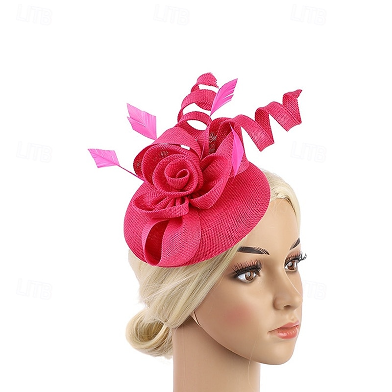 Fascinators Flax Wedding Birthday Elegant Vintage Cute With Floral Headpiece Headwear 2026 - $21.99 –P7