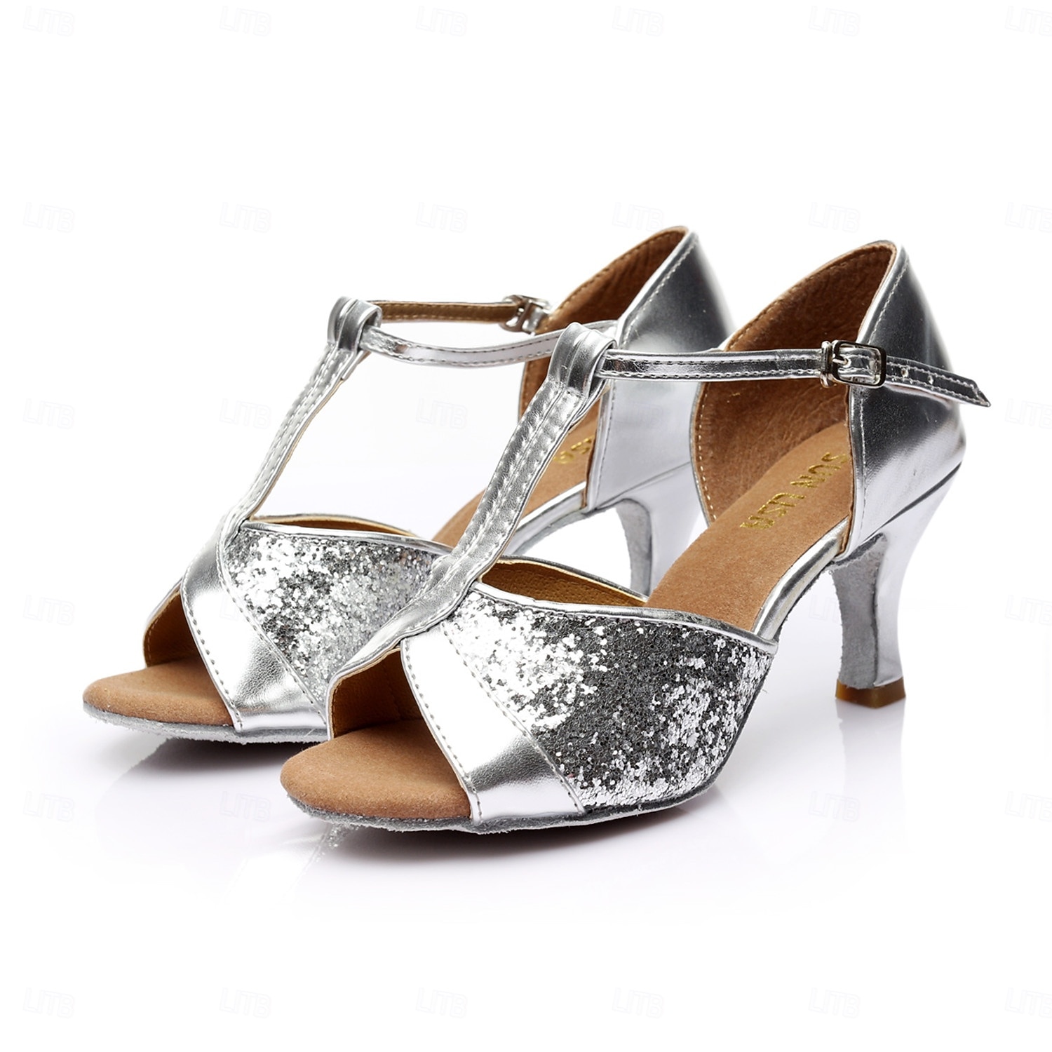 Chaussures de danse latine noires pour femmes - talon moyen, bride en T, pour la danse de salon, la salsa, le tango et l'entraînement &chaussures de performance de 2026 ? $26.99 –P2