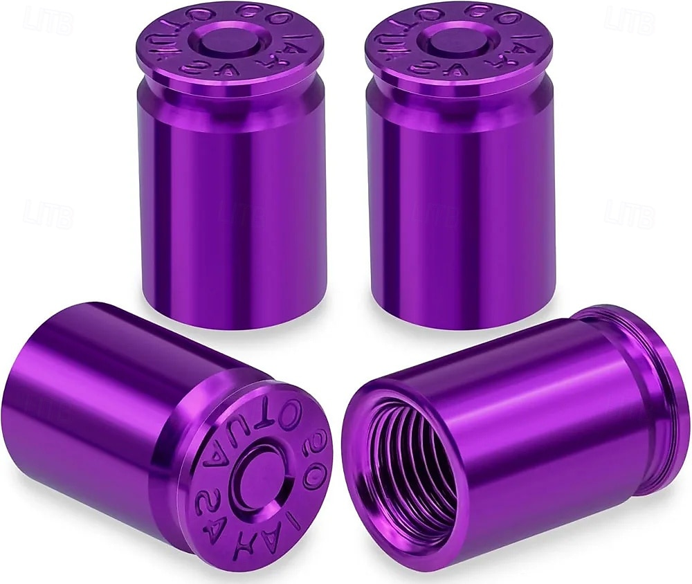 4 tapones para válvula de neumático con forma de bala, de aleación de aluminio, para coches, SUV, camiones, bicicletas, motocicletas y bicicletas. 2026 - $9.99 –P4