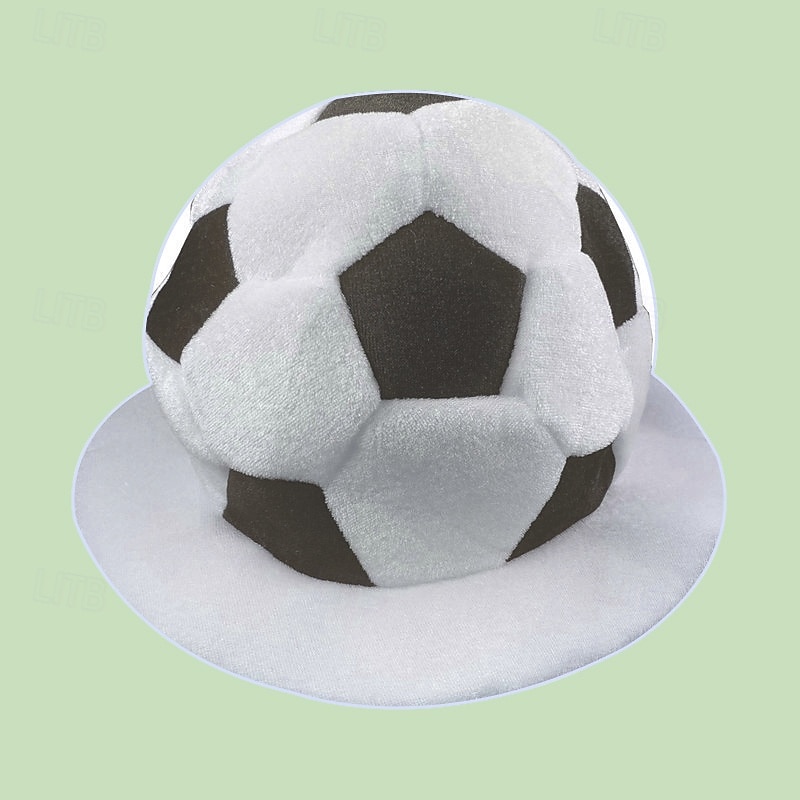 Pluche voetbalmuts voor fans van het WK voetbal, grappige voetbalpet, fanaccessoires voor wedstrijddagen en sportfeestjes, aanmoedigingsrekwisieten voor in het stadion. 2026 - $21.99 –P9