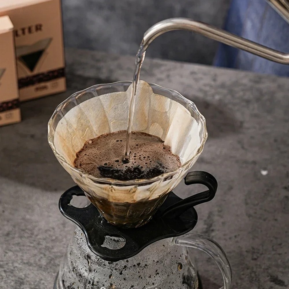 40/100 filtres à café jetables en papier naturel, pour 1 à 4 tasses, filtres en forme de V pour cafetière à filtre, accessoires pour cafés et maison, outils pour le café, 1 à 2/2 à 4 portions de 2026 ? $15.99 –P11