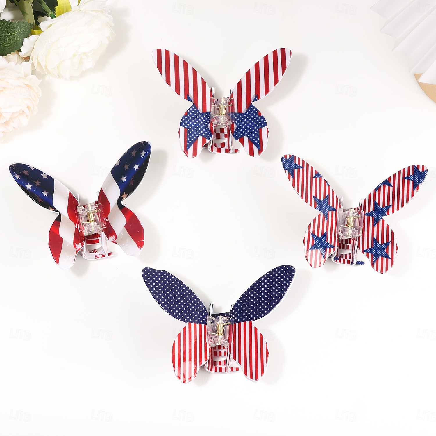 250th Anniversary USA Hair Accessories Vintage Adults' Women's 4th of July Casual Party Dress Up 2026 - $13.99 –P1