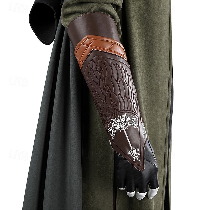 Setti Vintage Keskiaika Renessanssi Päälystakki Housut Viitta lisävarusteiden kanssa Pitkähihainen Soturi Ranger Naamiaispuku Miesten Fantasia Halloween Karnevaali Renessanssin messut LARP Aikuisten 2026 - $334.49 –P7