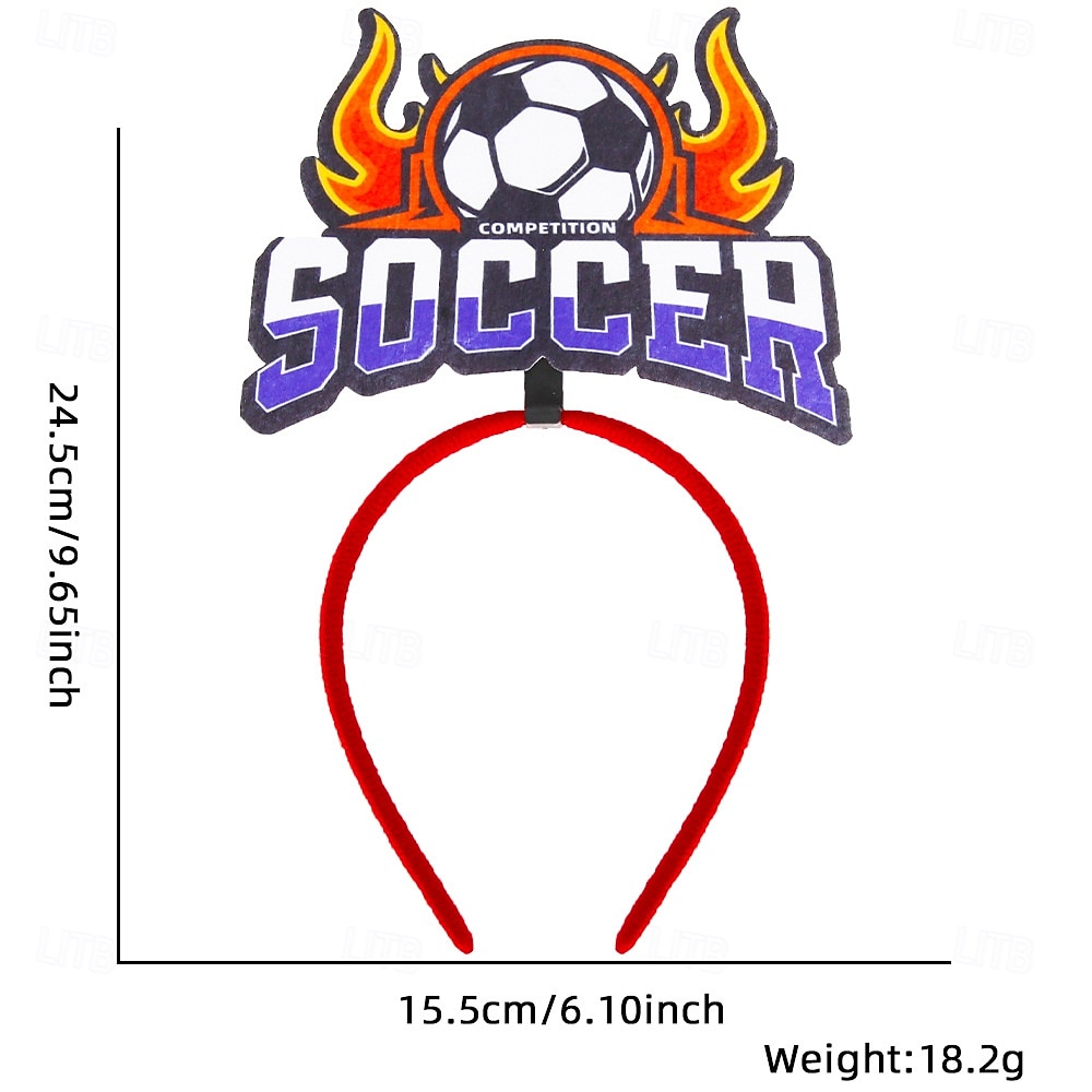 World Soccer Match 2026 Headband Football Soccer Funny & Reluctant Adults' Unisex Outdoor Match Dress Up 2026 - $17.49 –P7