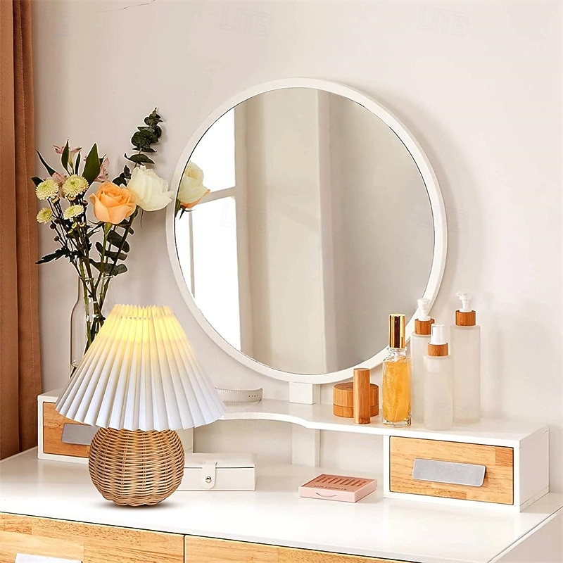 Rattan Wicker Lampshade, Small Table Lampshade, Mini Bedside Lamp For Bedroom, Living Room, Scalloped Lampshade, Side Table, Vintage Aesthetic Pleated Lampshade 2026 - $39.99 –P3