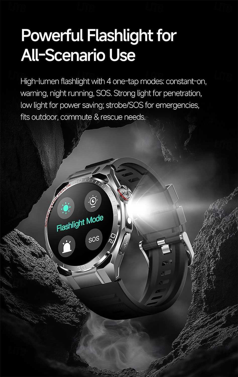 iMosi TK40 Slimme horloge 1.47 inch(es) Smartwatch met Bluetooth-belfunctie Stappenteller Gespreksherinnering Activiteitentracker Compatibel met: Android iOS Uniseks Handsfree bellen Mediabediening 2026 - $88.99 –P9