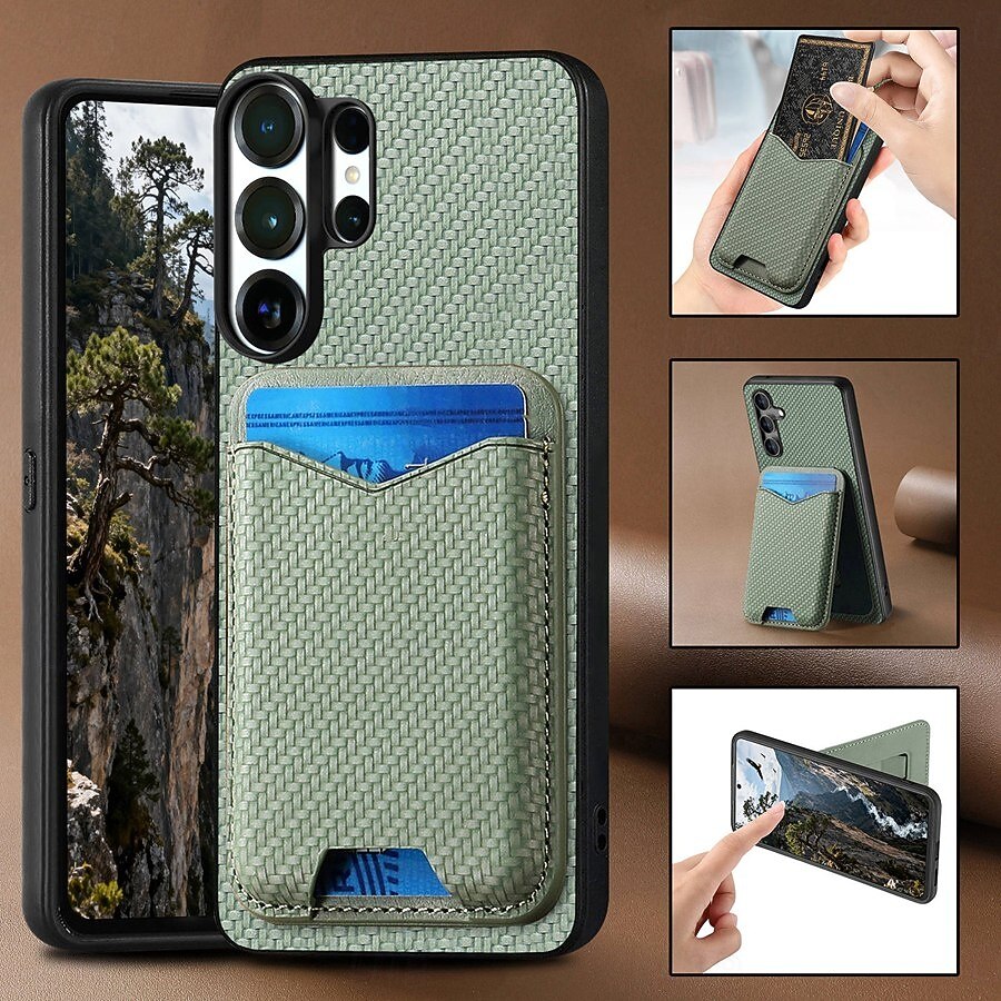 telefon Maska Pentru Samsung Galaxy S26 S26 Plus S26 Ultra Capac Spate Portofel Card rezista Suport Inel Cataramă inel Retro TPU PU piele 2026 - $12.99 –P10