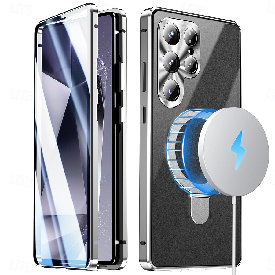 teléfono Funda Para Samsung galaxia S26 Ultra S25 Ultra Estuche delgado Desmontable y protector de pantalla Soporte para Anillo Aleación de aluminio 2026 - $32.99 –P8