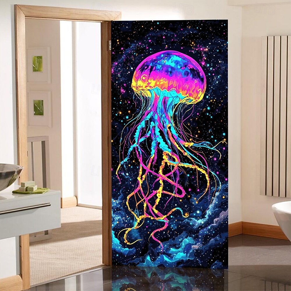 Posters Door Cover Outdoor Banners Jellyfish Tropical Modern 3D Party Dorm Teens Room College Dorm Guys Man Cave Frat Bedroom Shooting Backgrounds Home Decor 2026 - $17.99 –P11