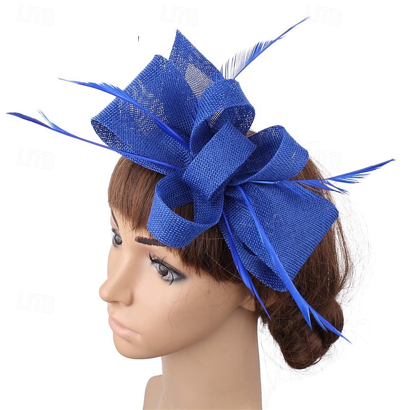 Fascinators Plumes Mariage Anniversaire ancien Mignon Rétro Avec Plume Casque Couvre-chef de 2026 ? $17.49 –P5