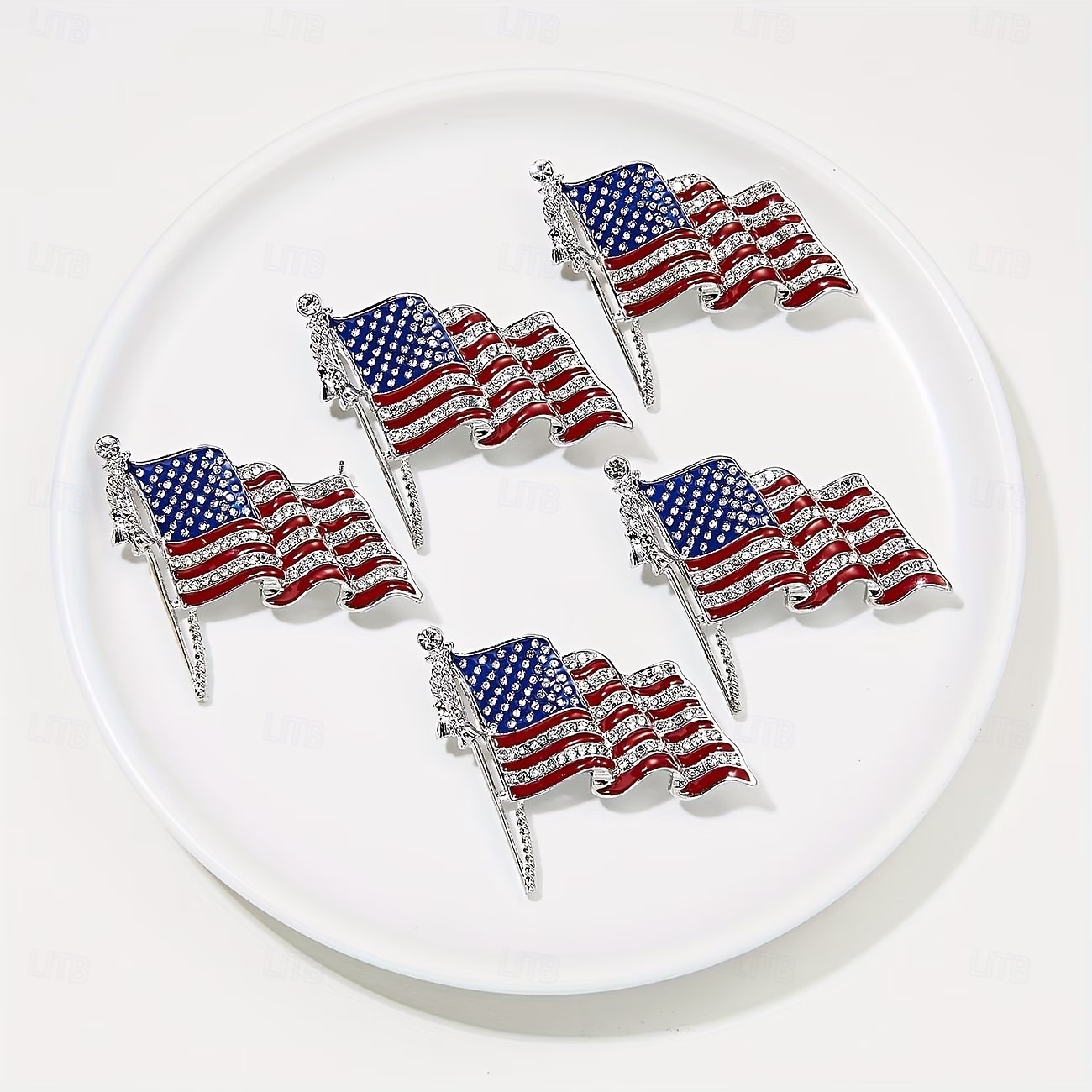 spille da bavero con bandiera patriottica – spille di sicurezza anti-esposizione per giacche, cappotti e camicie – 4 luglio, giorno dell'indipendenza, 250° anniversario, accessori per il Memorial Day del 2026 a $9.99 –P2