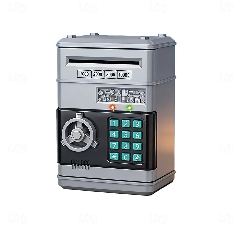 Elektronická mincovní banka s ochranou heslem, ABS materiál, bankomat, digitální mince a vklad hotovosti, hudební hračka, dárek pro děti pro rané učení a vzdělávání 2026 - $20.99 –P15