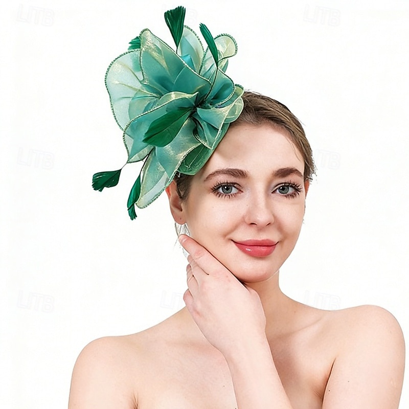 Palarioare Material Textil Nuntă Zi de Naștere Epocă Drăguţ Retro Cu Pene Diadema Articole Pentru Cap 2026 - $17.49 –P4