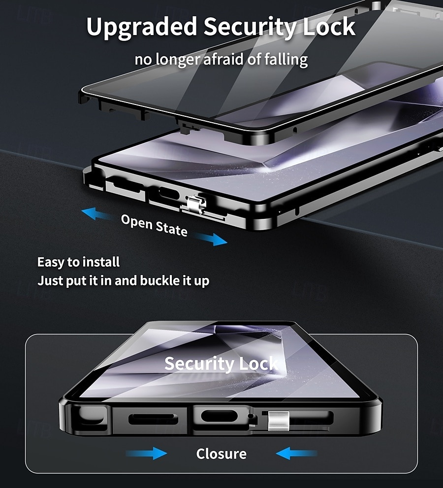 Phone Case For Samsung Galaxy S26 S26 Plus S26 Ultra Novelty Magnetic Adsorption Slim Case Detachable with Screen Protector Anti peep Metal ABS+PC 2026 - $30.99 –P5