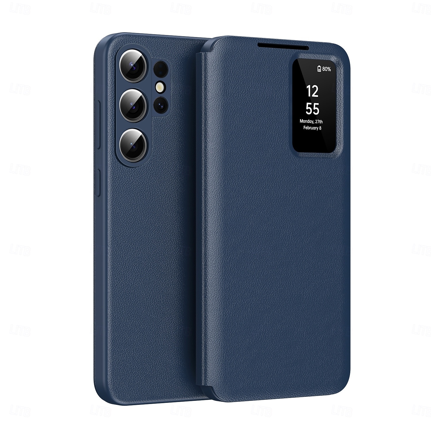 Phone Case For Samsung Galaxy S26 S26 Plus S26 Ultra Wallet Case Clear View Window Camera Lens Protector Ultra Thin Retro PU Leather 2026 - $25.99 –P14