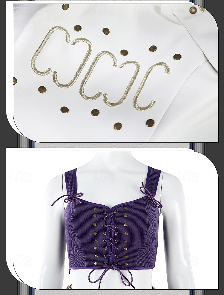 Disfraz de pirata con sombrero de paja de aventurero marino y sombrero de vaquero, disfraz de cosplay de anime de alta calidad para mujeres adultas, ideal para Halloween, carnaval y exposiciones de 2026 - $210.39 –P19