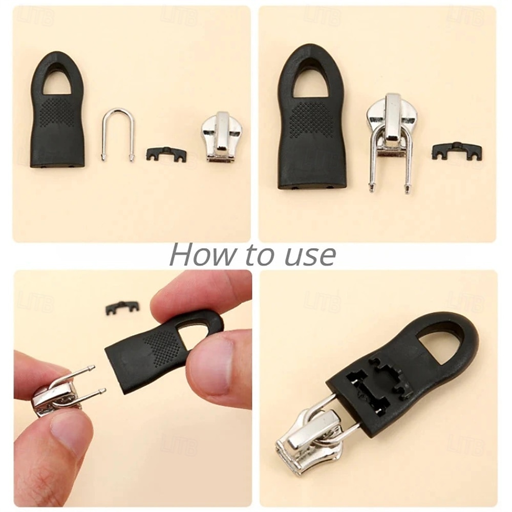 10Pcs Replacement Zipper Slider Pull Puller End Fit Rope Tag Clothing Zip Fixer Buckle Zip Cord Tab Bag Suitcase Backpack Tent 2026 - $9.99 –P4