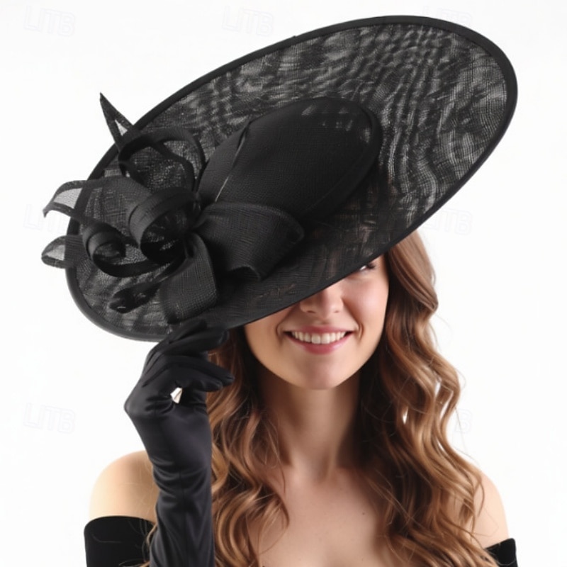 fascinators polyester Bryllup Bursdag Elegant søt stil Med Fjær Hodeplagg Hodeplagg 2026 - $43.99 –P6
