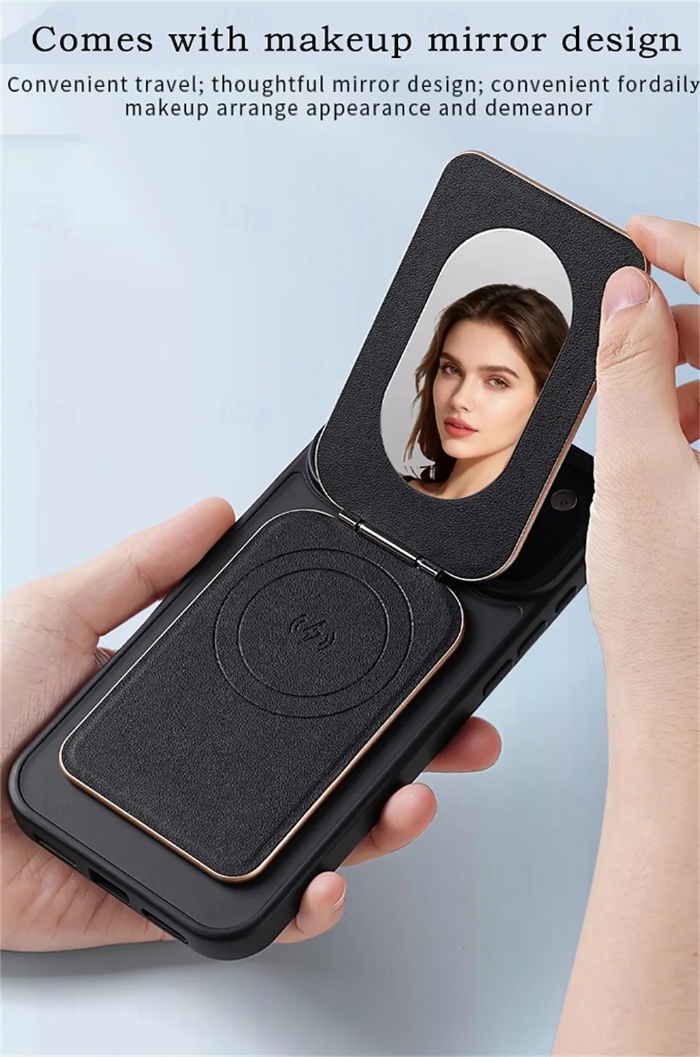 2-in-1 magnetischer MagSafe-Wallet-Ständer, magnetisches Leder-Kartenetui für iPhone 17, 16, 15 Pro Max Serie mit verstellbarer Halterung 2026 - $22.99 –P11