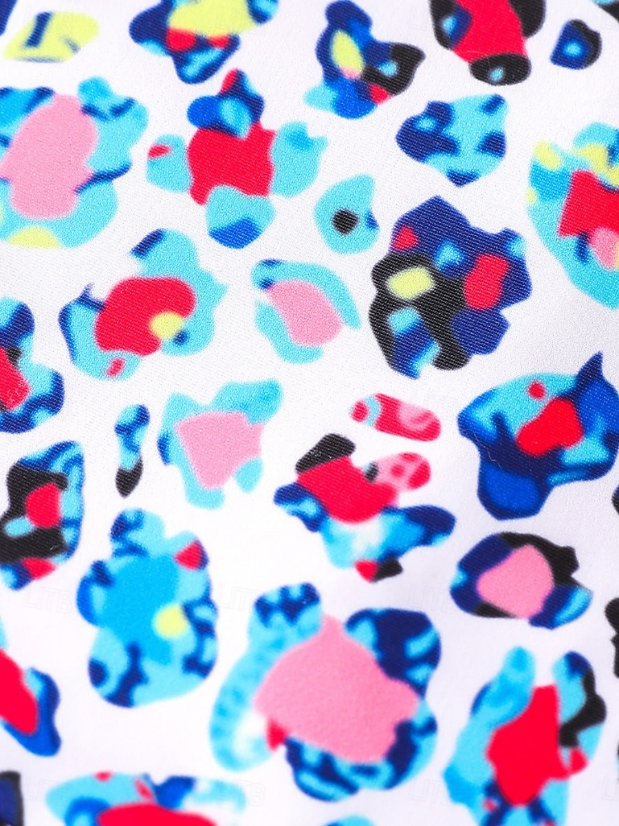 Kinder Mädchen Badeanzug Outdoor Strand Grafik Urlaub Tropisch Mode Badeanzüge Ab 4 Jahren Sommer Blau Purpur 2026 - $21.99 –P7