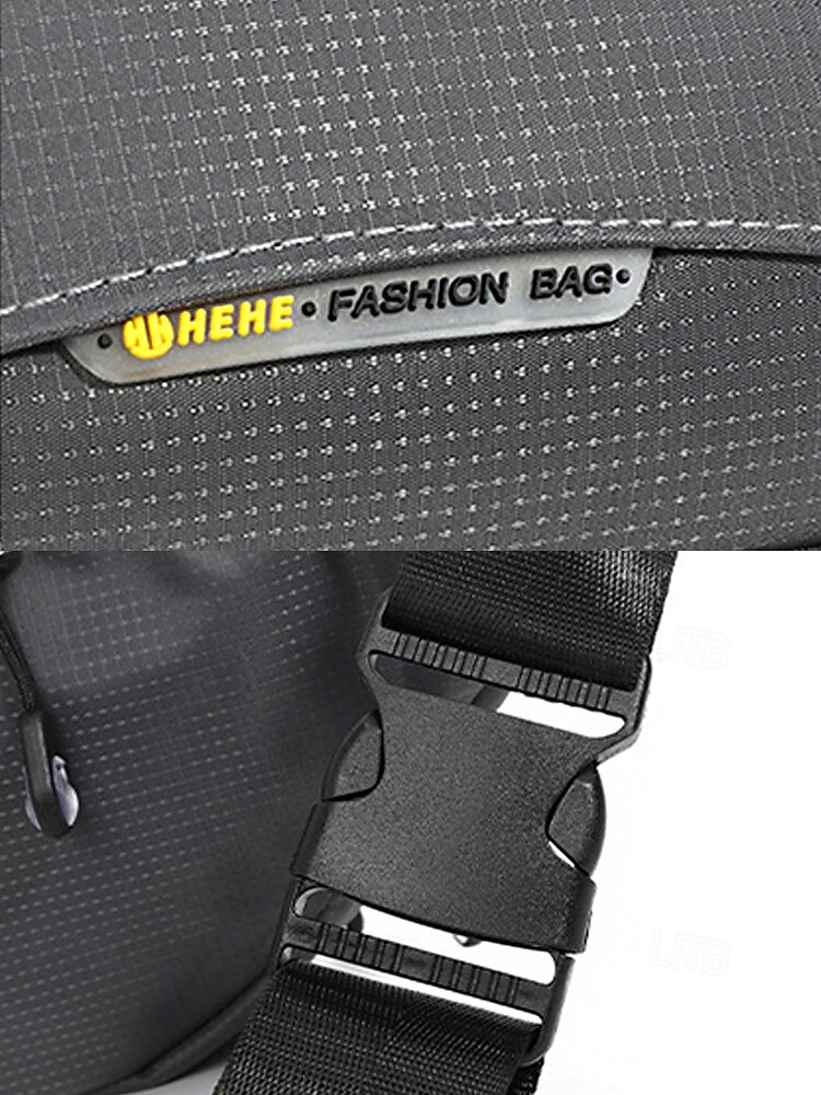 Ανδρική τσάντα μέσης από νάιλον, πολύχρωμη τσάντα μέσης μεγάλης χωρητικότητας με πολλαπλές τσέπες, ρυθμιζόμενη ζώνη, τσάντα χιαστί στήθους για καθημερινή χρήση, πεζοπορία, υπαίθρια αθλήματα και ταξίδια 2026 - $11.99 –P13