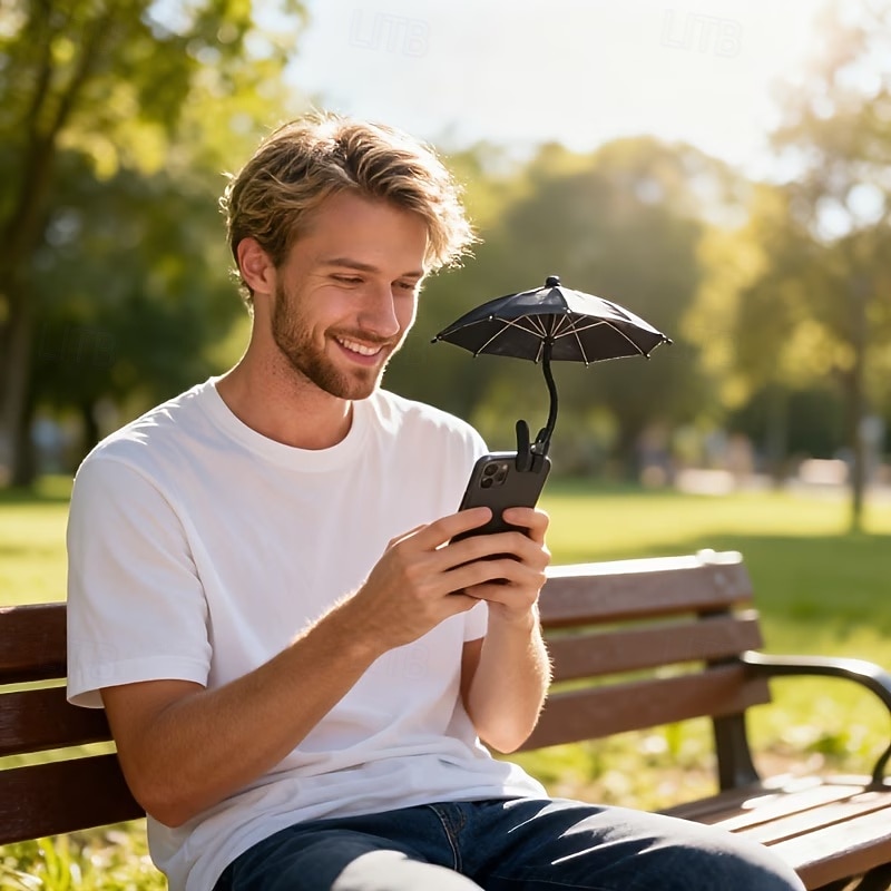 Biegsame Handy-Sonnenblende, Mini-Sonnenblende für Outdoor-Aktivitäten, schützt das Handy vor Sonne und Regen, verhindert Blendung und Spiegelungen beim Fotografieren, einfach zu bedienen, kein 2026 - $19.99 –P6