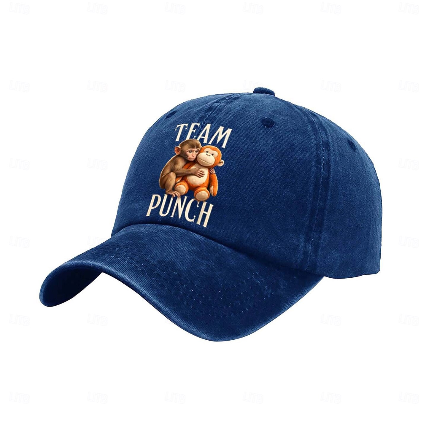 Team Punch Monkey Meme Baseball Cap Grappige Vintage Gewassen Katoenen Verstelbare Vader Pet voor Mannen en Vrouwen 2026 - $16.99 –P4