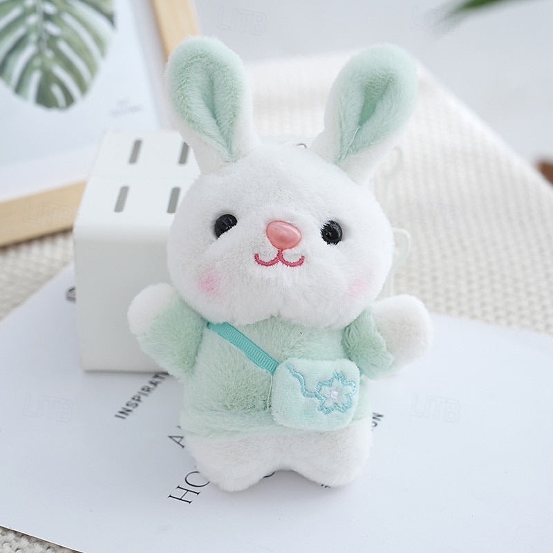 Chaveiros de coelhinho de pelúcia em miniatura para cestas de Páscoa, lindos enfeites de mochila em formato de coelho de pelúcia com bolsinha, lembrancinhas para festas infantis, prêmios para caça aos de 2026 por $12.99 –P4