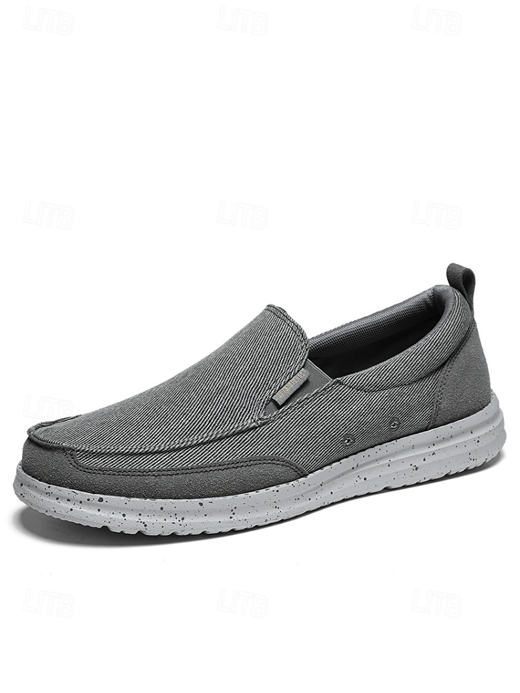 mocassini slip-on in tela da uomo, leggeri e traspiranti, comode scarpe da resort all'aperto per viaggi, passeggiate e abbigliamento casual del 2026 a $42.99 –P8