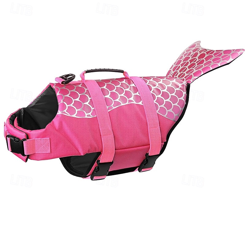 Shark Dog Safety Life Vest, Mermaid Dog Life Vests for Swimming with Superior Buoyancy and Rescue Handles for Swimming Pool Beach Boat 2026 - $28.99 –P6
