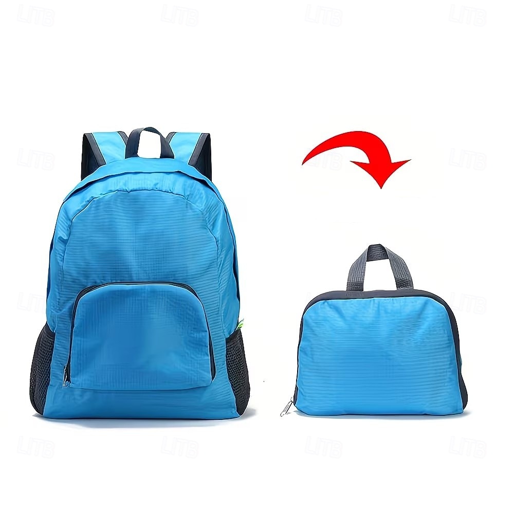 Mochila dobrável de viagem, leve e com grande capacidade, feita de lona, ideal para mulheres. &Homens, ideal para caminhadas, acampamentos e montanhismo. &esportes ao ar livre de 2026 por $12.49 –P7